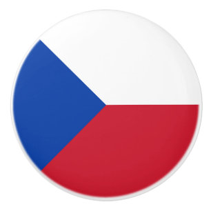 Pomo De Cerámica Bandera de la República Checa