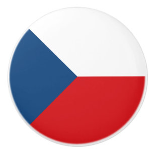 Pomo De Cerámica Bandera de la República Checa