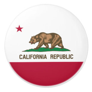 Pomo De Cerámica Bandera de la República de California: Cali Estado