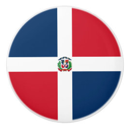 Pomo De Cerámica Bandera de la República Dominicana