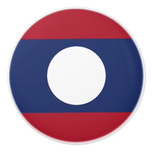 Pomo De Cerámica bandera de Laos