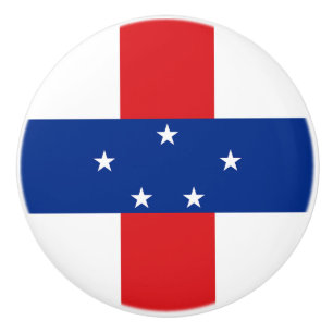Pomo De Cerámica Bandera de las Antillas Neerlandesas