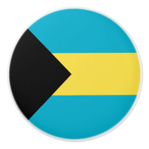 Pomo De Cerámica Bandera de las Bahamas