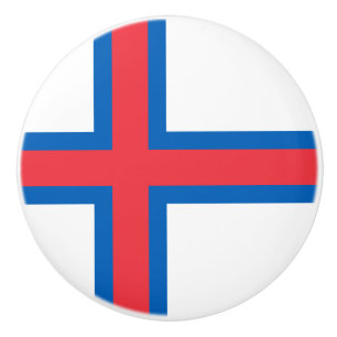 Pomo De Cerámica Bandera de las Islas Feroe