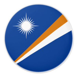 Pomo De Cerámica Bandera de las Islas Marshall
