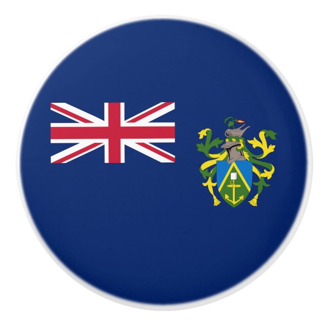 Pomo De Cerámica Bandera de las Islas Pitcairn (Anverso)
