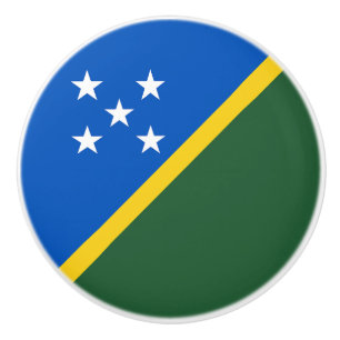 Pomo De Cerámica Bandera de las Islas Salomón