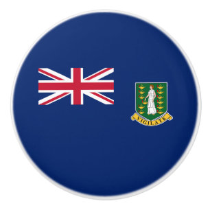 Pomo De Cerámica Bandera de las Islas Vírgenes Británicas