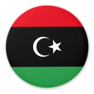 Pomo De Cerámica Bandera de Libia