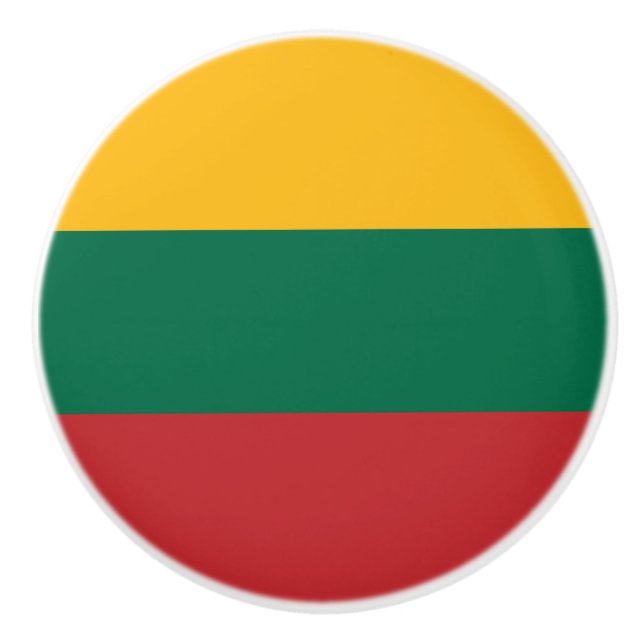 Pomo De Cerámica Bandera de Lituania (Anverso)