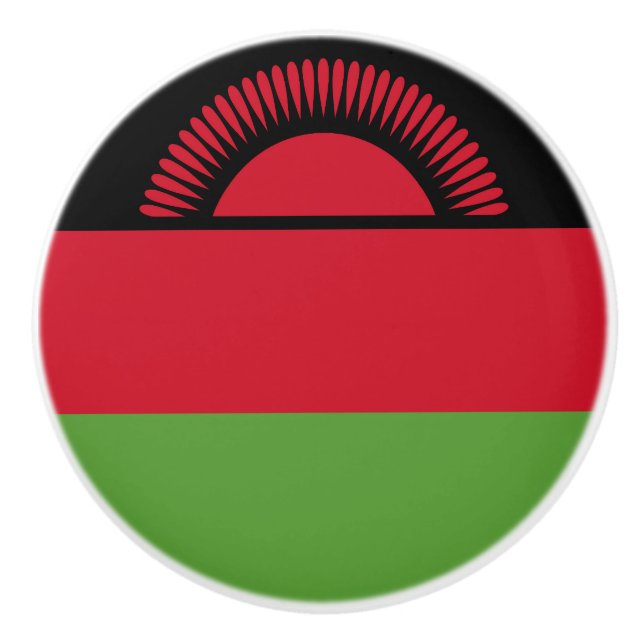 Pomo De Cerámica Bandera de Malawi (Anverso)