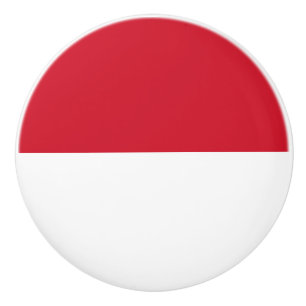 Pomo De Cerámica Bandera de Mónaco