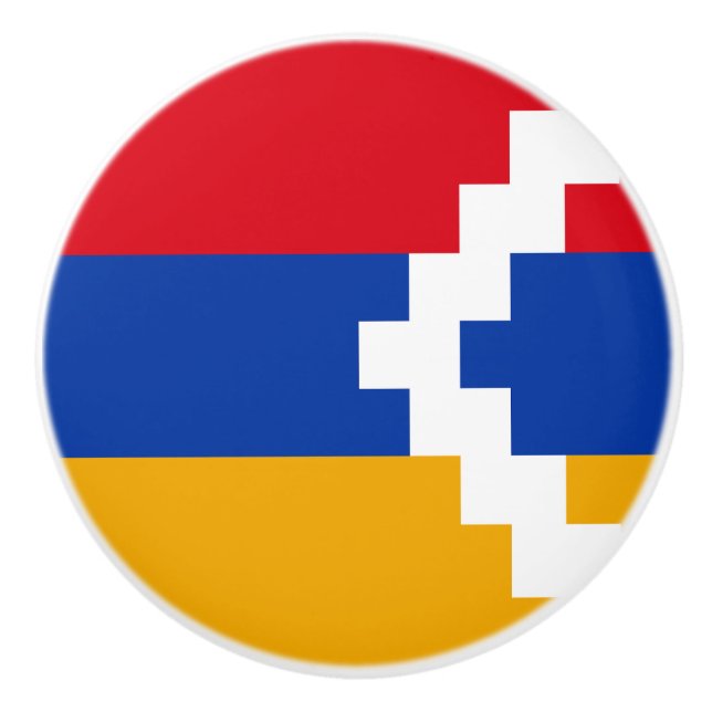 Pomo De Cerámica Bandera de Nagorno Karabakh (Anverso)