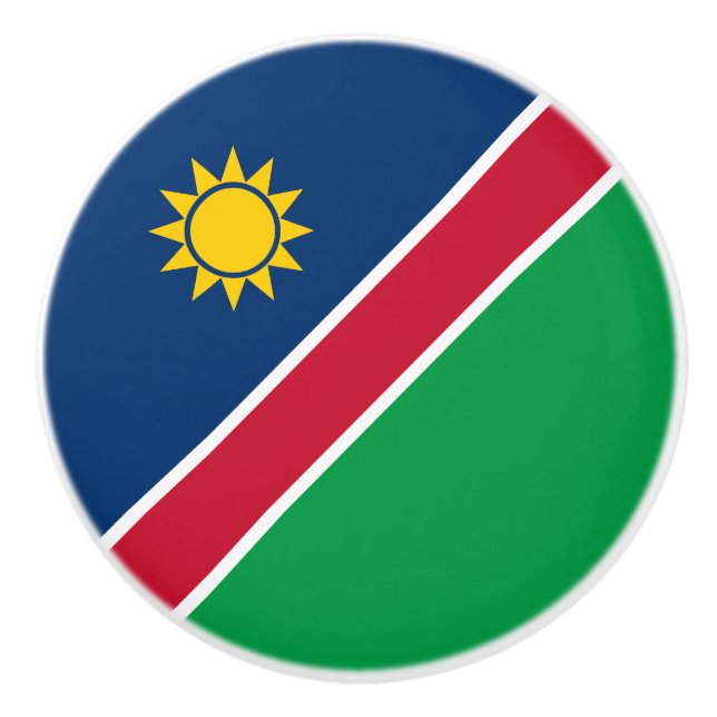 Pomo De Cerámica Bandera de Namibia (Anverso)