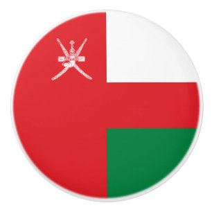 Pomo De Cerámica Bandera de Omán