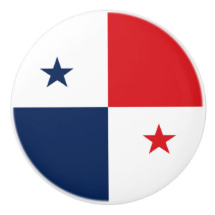 Pomo De Cerámica Bandera de Panamá