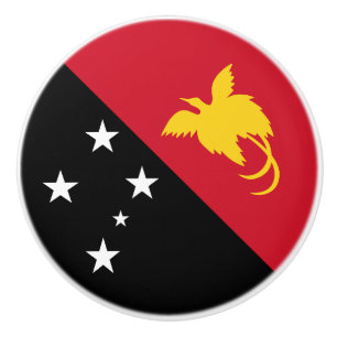 Pomo De Cerámica Bandera de Papúa Nueva Guinea