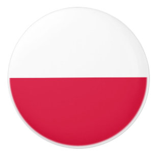 Pomo De Cerámica Bandera de Polonia