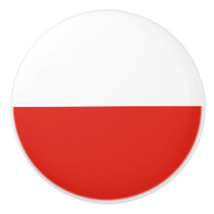 Pomo De Cerámica Bandera de Polonia