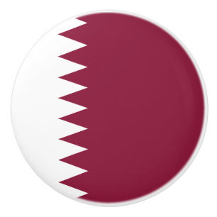 Pomo De Cerámica Bandera de Qatar