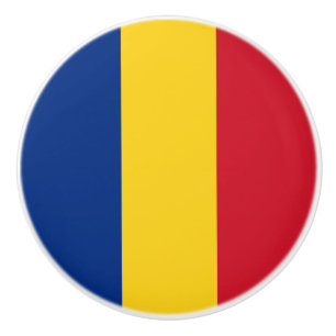 Pomo De Cerámica Bandera de Rumania