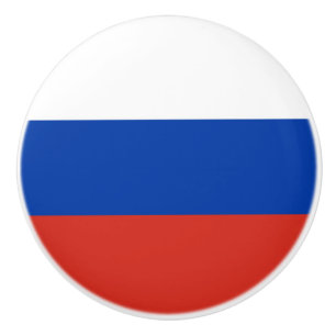 Pomo De Cerámica Bandera de Rusia (Rusia)