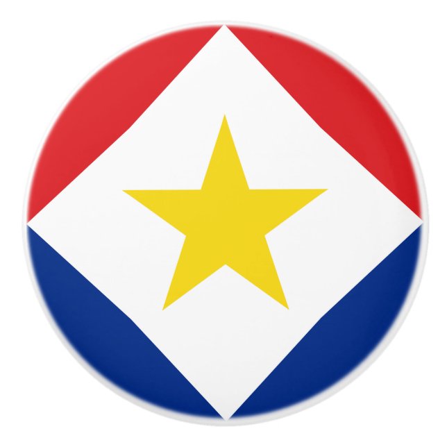 Pomo De Cerámica Bandera de Saba (Anverso)