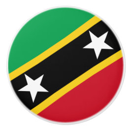 Pomo De Cerámica Bandera de Saint Kitts y Nevis (Caribe)