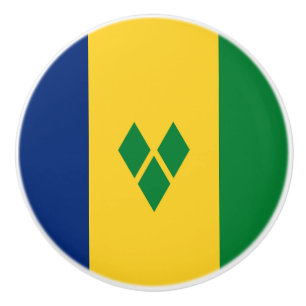 Pomo De Cerámica Bandera de San Vicente