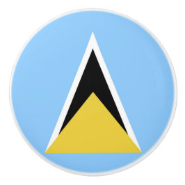 Pomo De Cerámica Bandera de Santa Lucía