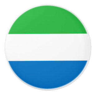 Pomo De Cerámica Bandera de Sierra Leona