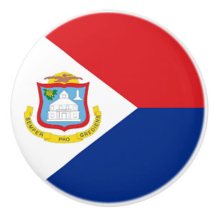 Pomo De Cerámica Bandera de Sint Maarten