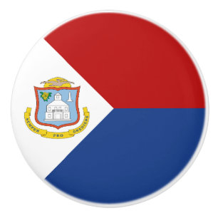 Pomo De Cerámica Bandera de Sint Maarten
