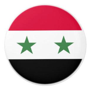 Pomo De Cerámica Bandera de Siria