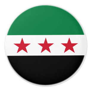 Pomo De Cerámica Bandera de Siria
