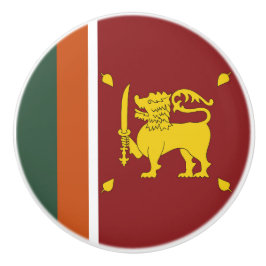 Pomo De Cerámica Bandera de Sri Lanka