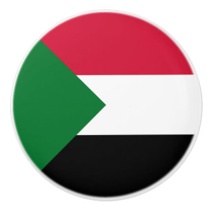 Pomo De Cerámica Bandera de Sudán