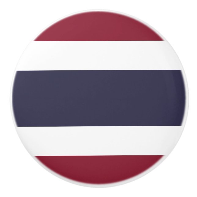 Pomo De Cerámica Bandera de Tailandia (Anverso)
