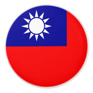 Pomo De Cerámica Bandera de Taiwán: República de China, Taipéi Chin