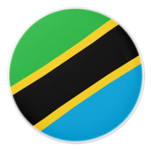 Pomo De Cerámica Bandera de Tanzania
