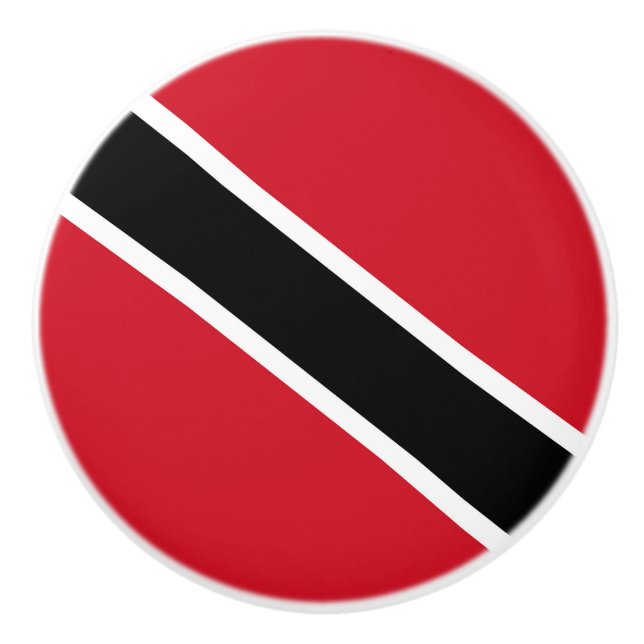 Pomo De Cerámica Bandera de Trinidad y Tobago (Anverso)