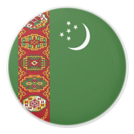 Pomo De Cerámica Bandera de Turkmenistán