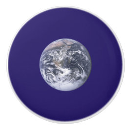 Pomo De Cerámica Bandera del Día de la Tierra