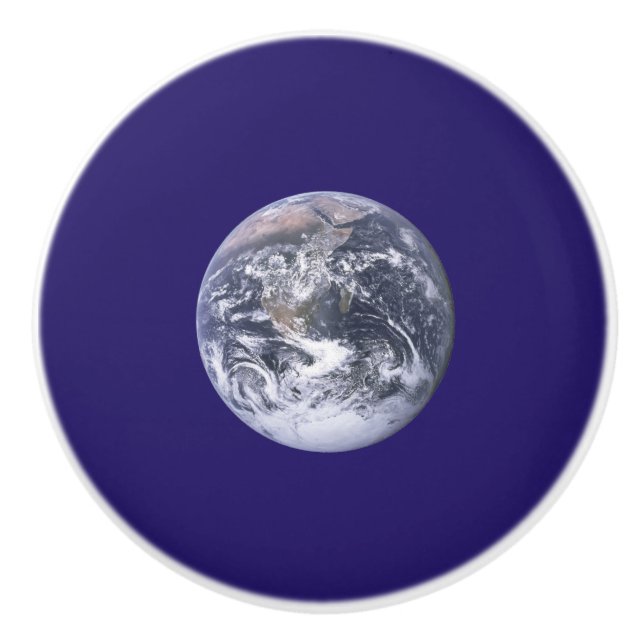 Pomo De Cerámica Bandera del Día de la Tierra (Anverso)