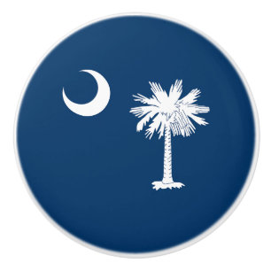Pomo De Cerámica Bandera del Estado de Carolina del Sur