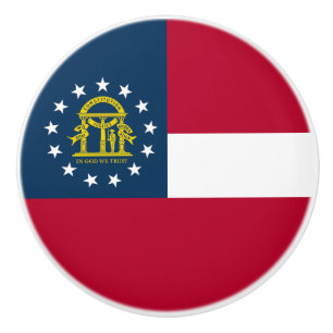 Pomo De Cerámica Bandera del estado de Georgia