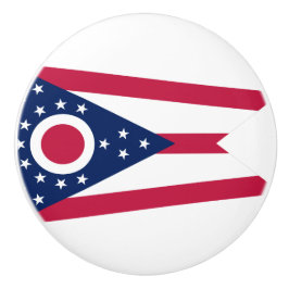 Pomo De Cerámica Bandera del Estado de Ohio