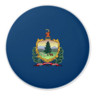 Pomo De Cerámica Bandera del Estado de Vermont