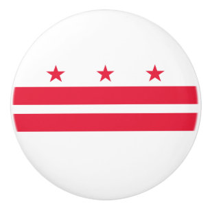 Pomo De Cerámica Bandera del estado de Washington DC