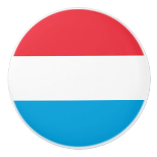 Pomo De Cerámica Bandera del Knob cerámico de Luxemburgo